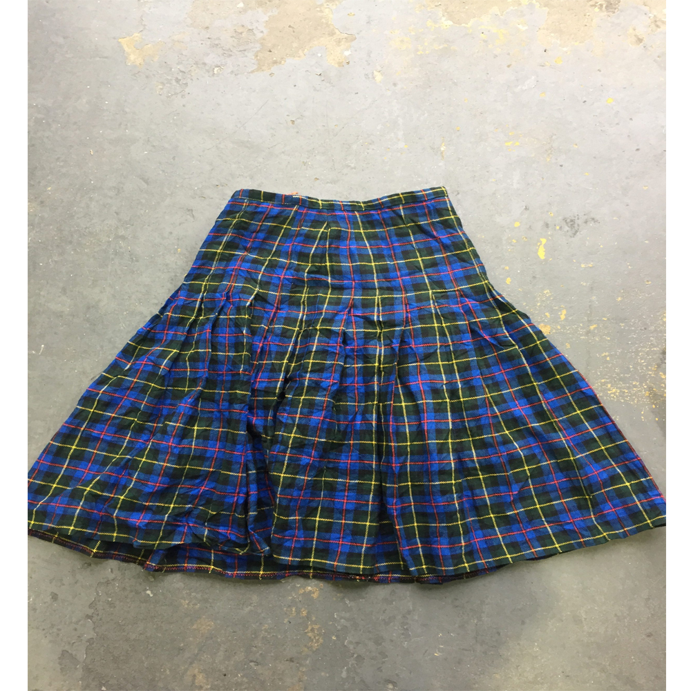 Клетчатая плиссированная плетеная юбка Kilt Kilts