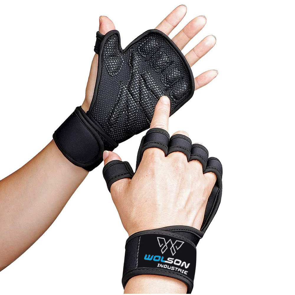 Professional Breathable Half Finger Weight Lifting Gym Gloves For Men