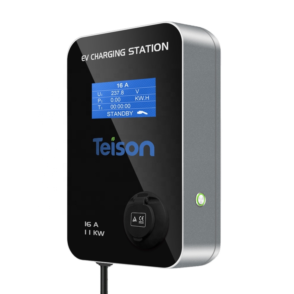 Умное зарядное устройство Teison wallbox, домашняя зарядная станция для электромобилей, 11 кВт, 380 В
