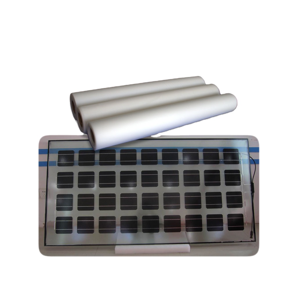 0.50mm customized width high transmittance solar eva film for solar panel encapsulation