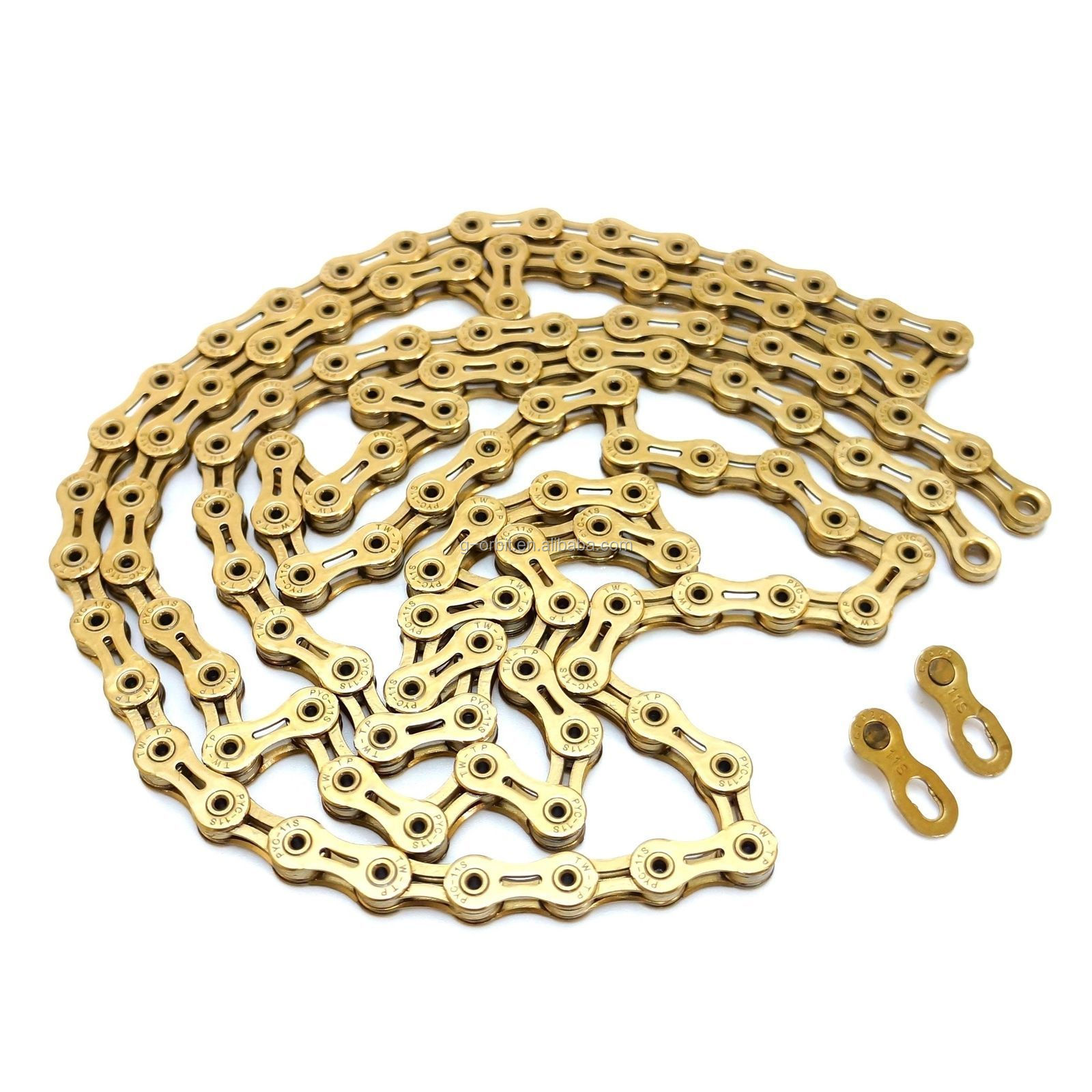 Цепь для горного велосипеда TIPSUM X11SL Ti Gold 118 звеньев