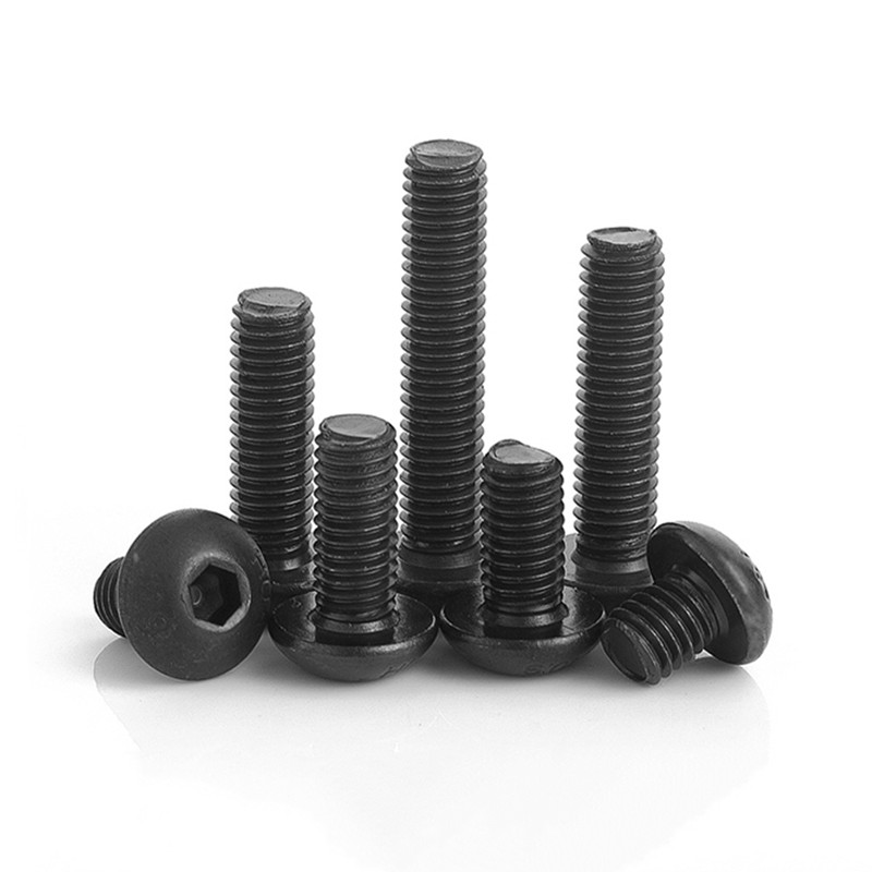 Болты с шестигранной головкой ISO7380, черные, 10,9 класса, M2, 5, 5 M3, M4, M5, M6, M8, M10, M12
