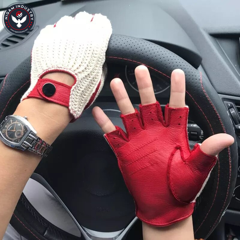 Men genuine leather gloves male sheepskin leather driving gloves men leather driver gloves