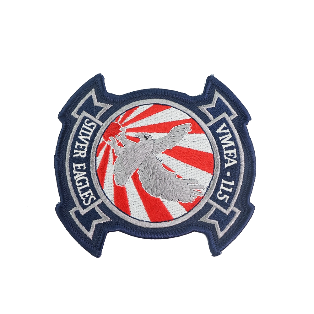 China Manufacturer Supply High Quality Embroidered Patch Laser Cut Border Custom Embroidery Patches