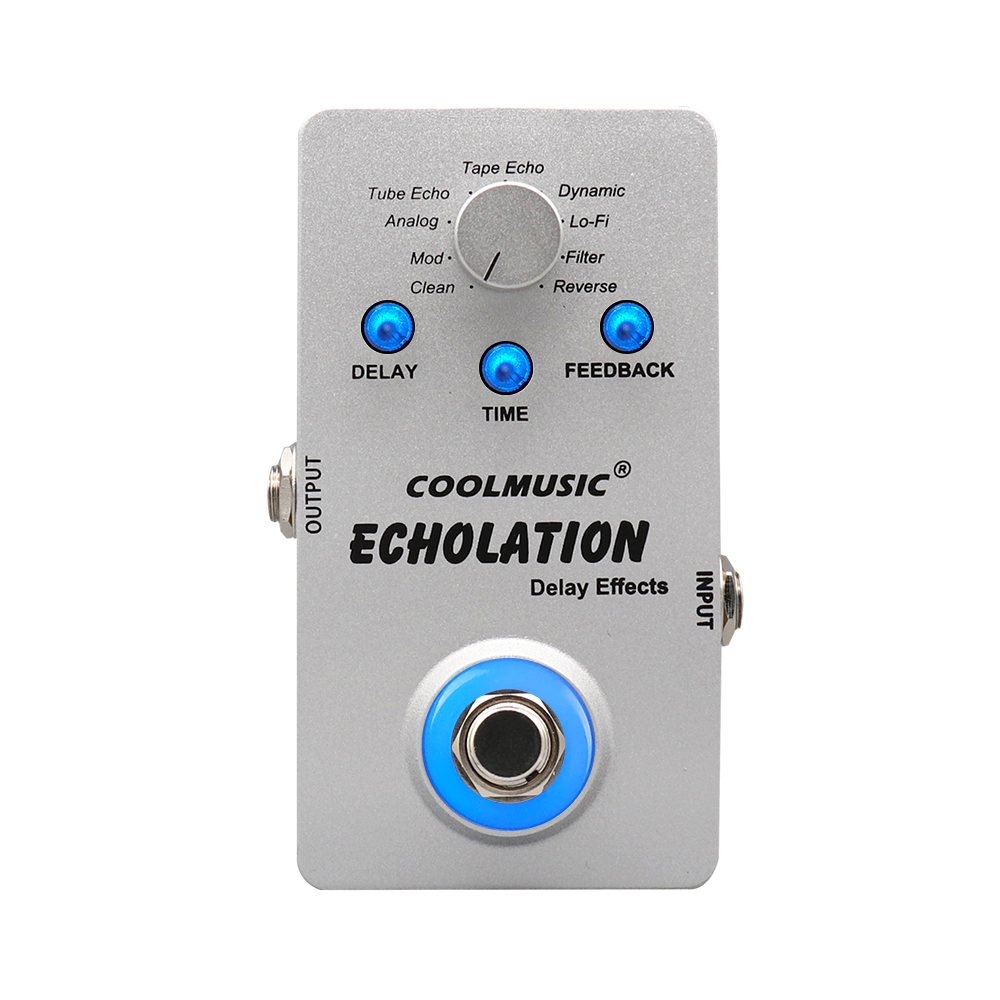 Распродажа, педаль для электрогитары COOLMUSIC Gray delay, oem