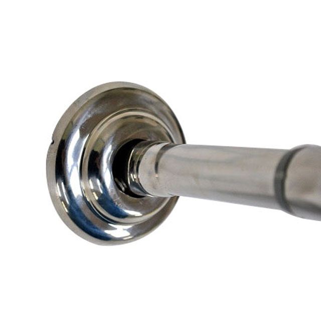 Adjustable Shower Curtain Rod Curved Aluminum Shower Pole