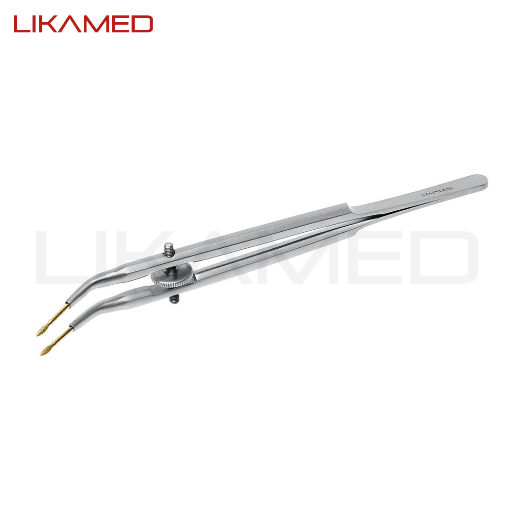 Jacket Grip Forceps 15 Cm Crown Telescope Tweezer Jaw Dental Diamond Pin Plier PK Germany Stainless Steel Manual 2 Years Class I