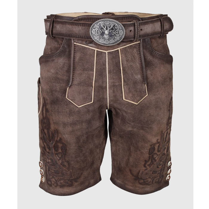 Mens Kurze German Lederhosen