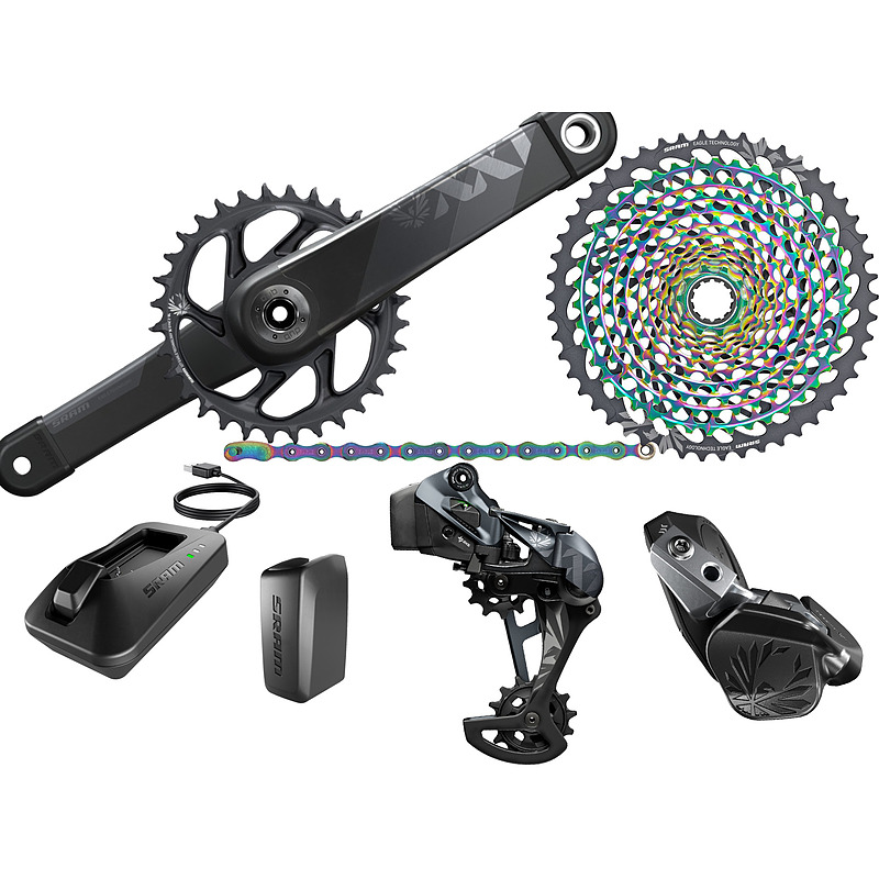 ON SALES SRAMs XX1 Eagle AXS Electronic Groupset: 175mm Boosts 34t DUB Crank 12 Speed
