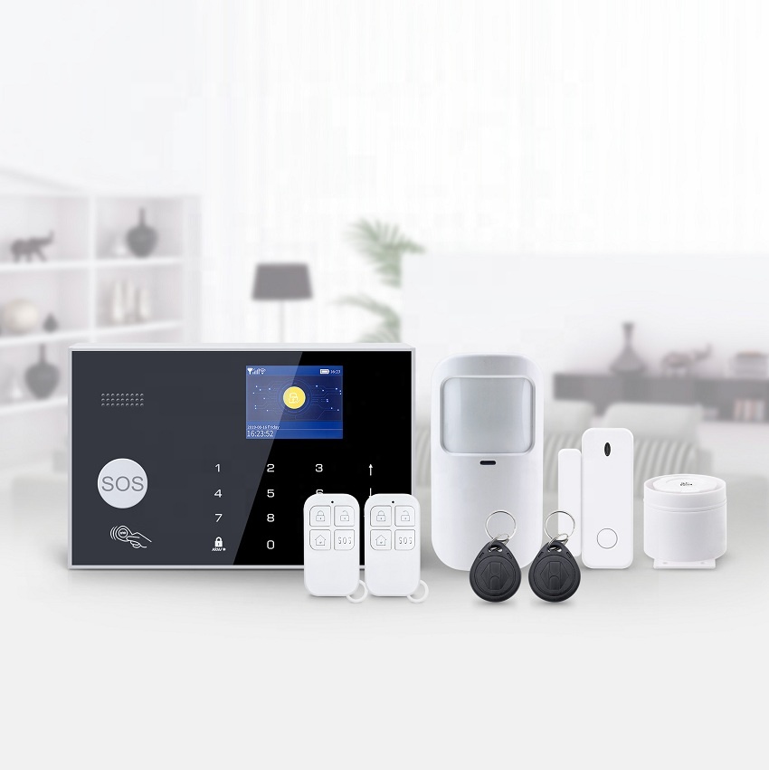 Оптовая продажа домашняя Автоматическая GSM Wifi Tuya умная сигнализация для домашней безопасности PST-G30