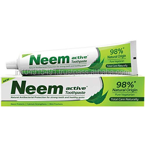 Neem Active Toothpaste 100 GM 200 GM Oral Hygiene Pure Vegetarian Total Care Naturally Dental