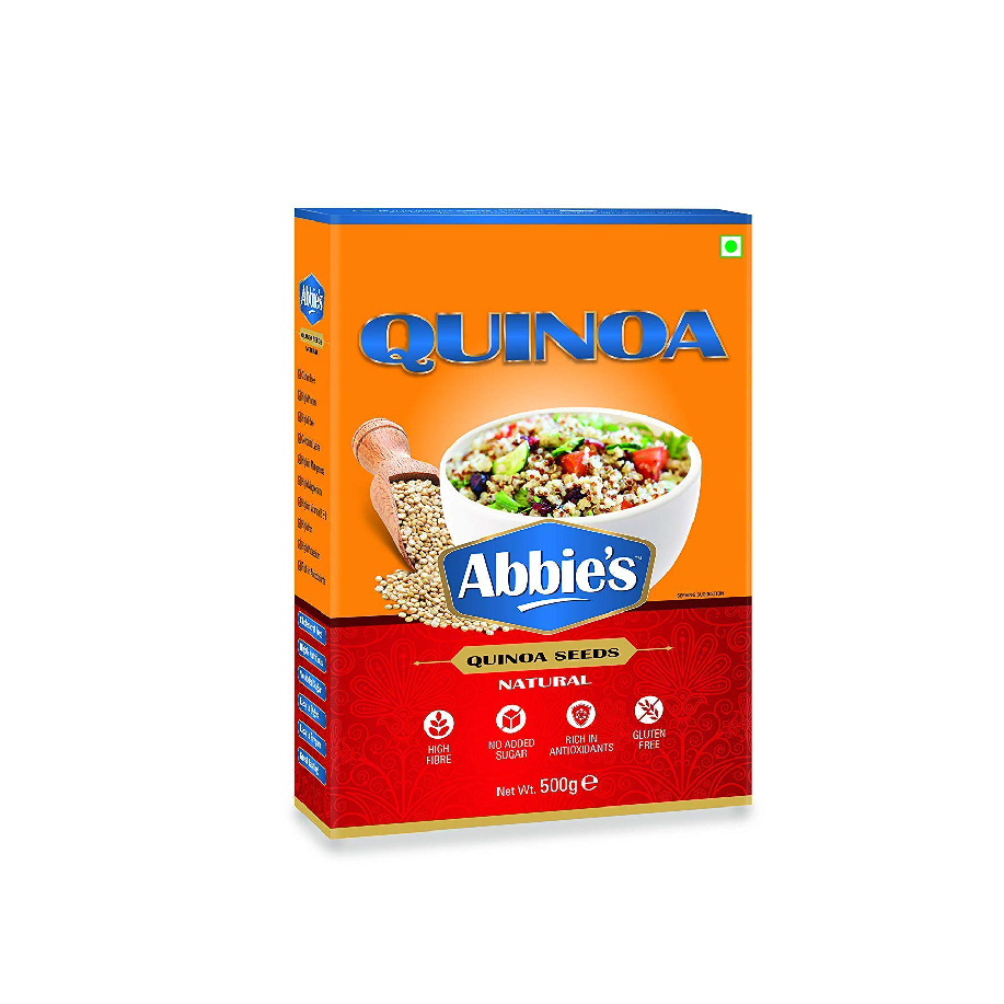 Abbie's 'Quinoa Seeds' Natural, High Fibre, Rich in Antioxidants, No Added Sugar, Gluten-Free (500g x 24 Units) Product of USA
