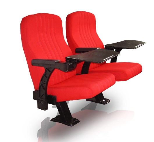 Auditorium Chair JUNO T4 Lecture Hall Long Lasting Solid Material Strong Metal Single Pedestal High Comfort Moulded Foam