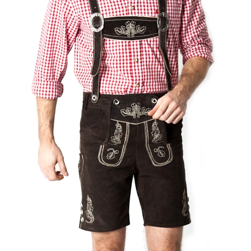 Genuine Leather Trachten Bavarian Oktoberfest Lederhosen