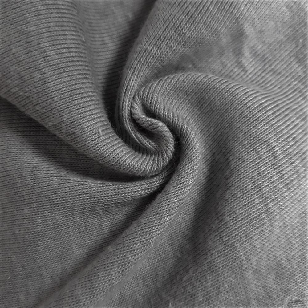 Two tone polyester 180gsm rib knit cvc cotton fabric for t shirt