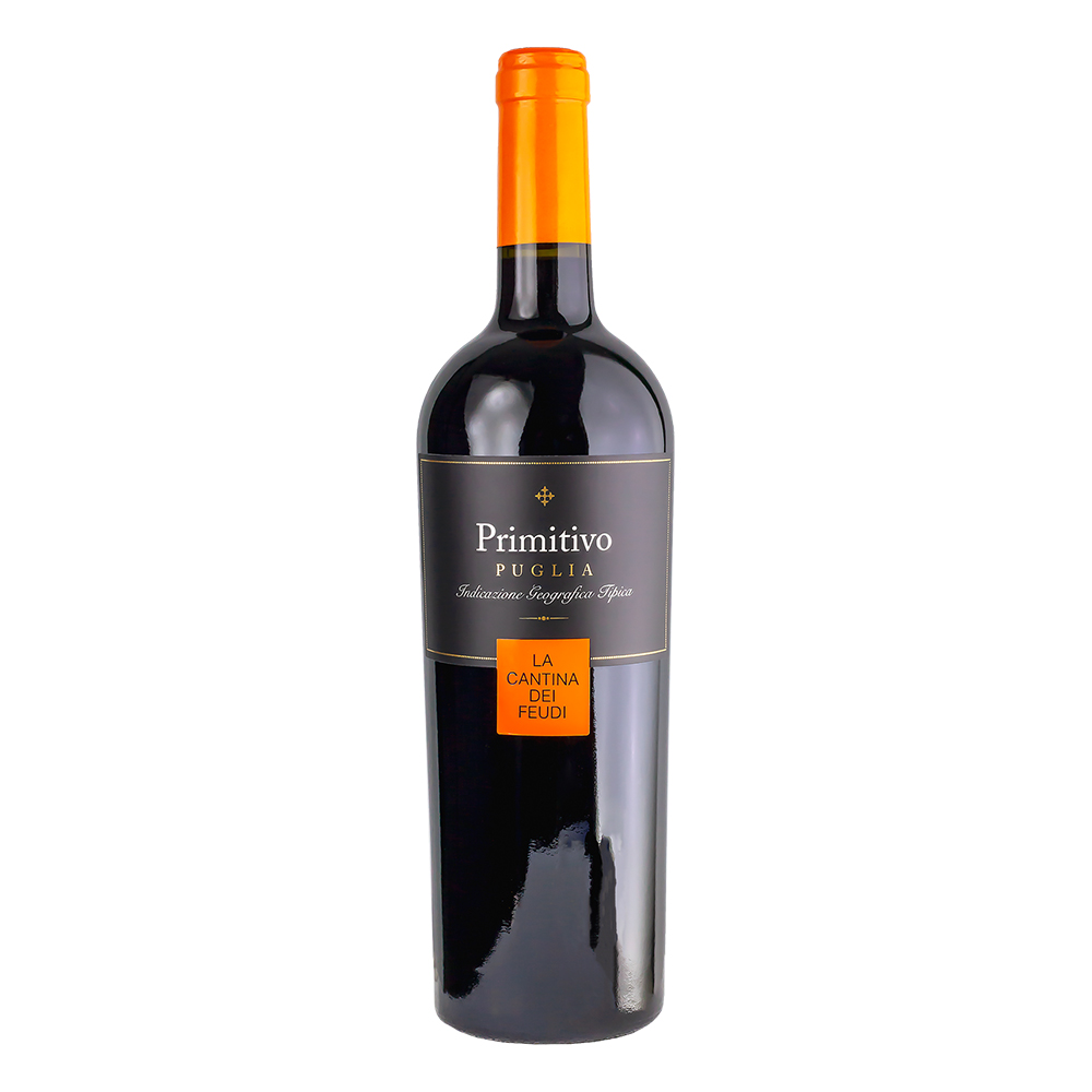 Italian High Quality red Primitivo IGT Puglia 75 cl LA CANTINA DEI FEUDI