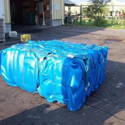 HDPE blue drum baled scrap/HDPE blue drum In Bales
