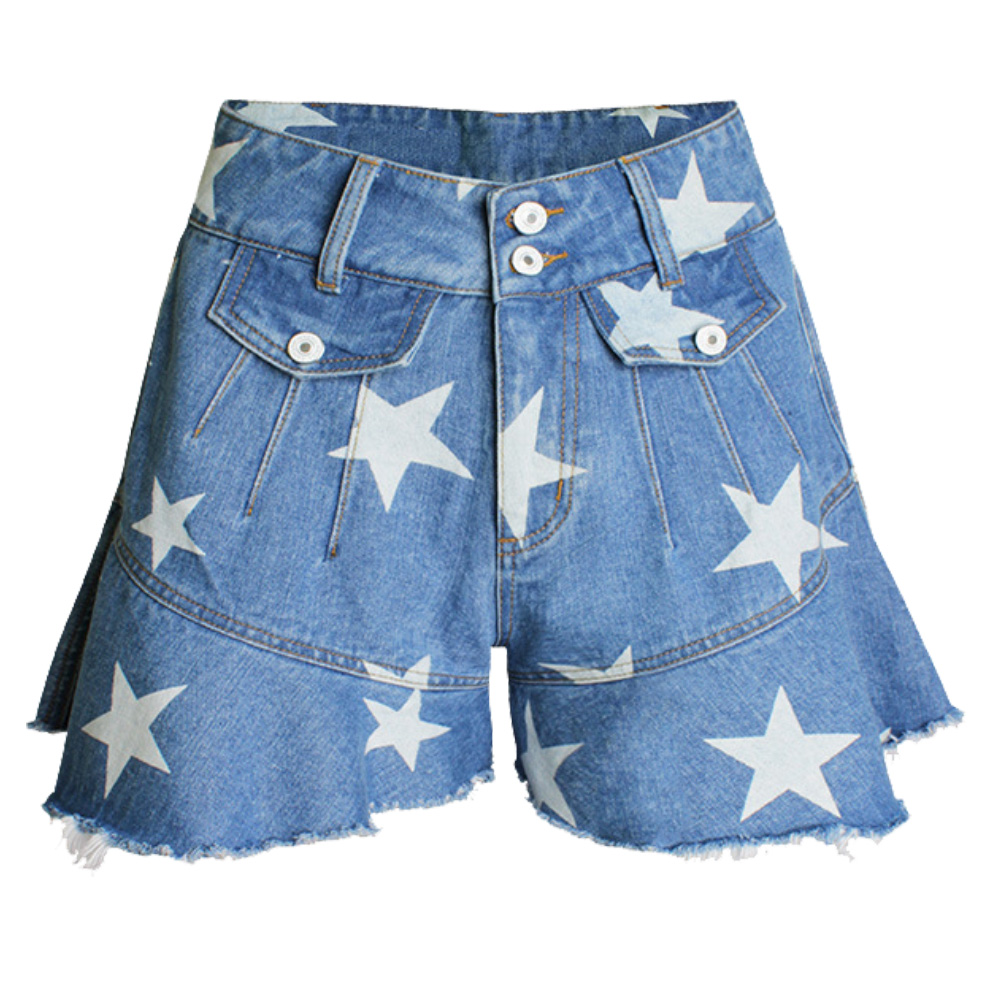 High Wais light blue Jeans Summer Lady Out Fit Denim Jean Short Pants Women Classic Style Shorts Street Jeans Pants For Women