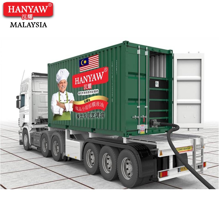 [Malaysia Export To China] Fast Shipping 24'C Hanyaw Malaysia Palm Oil Vegetable Cooking Oil (21 MT in Flexibag 20'Ft)