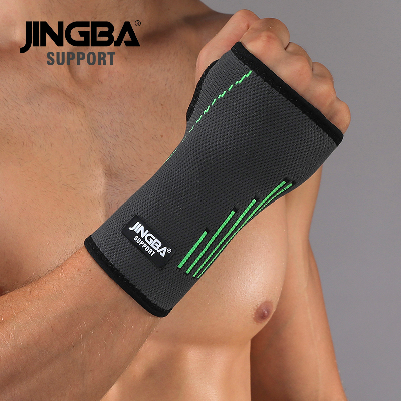 JINGBA поддерживающий высокоэластичный фиксатор запястья 90211A, спортивный защитный браслет на запястье, поддержка большого пальца, защита труда