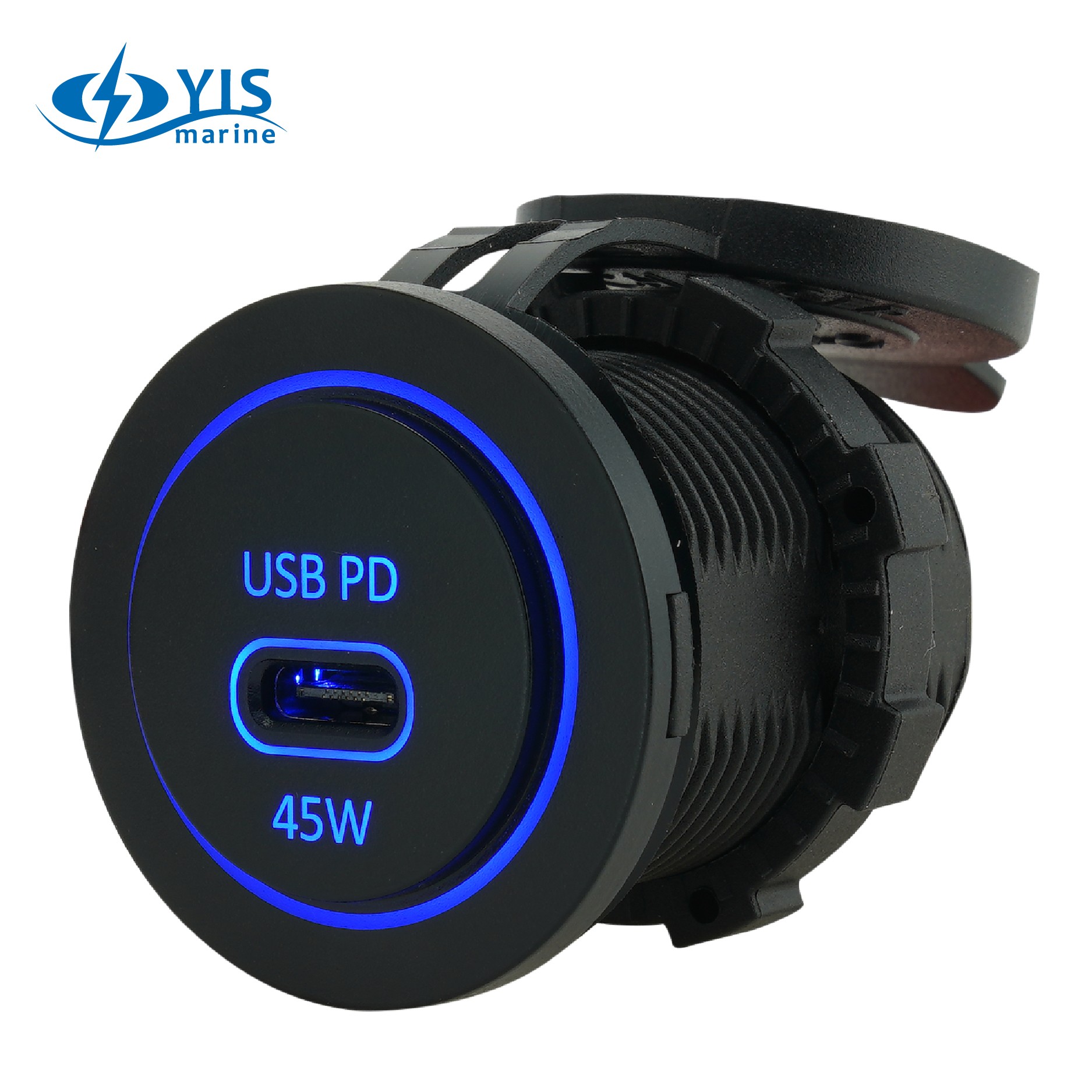 Усиленный стекловолокном корпус PD Тип C USB зарядные розетки