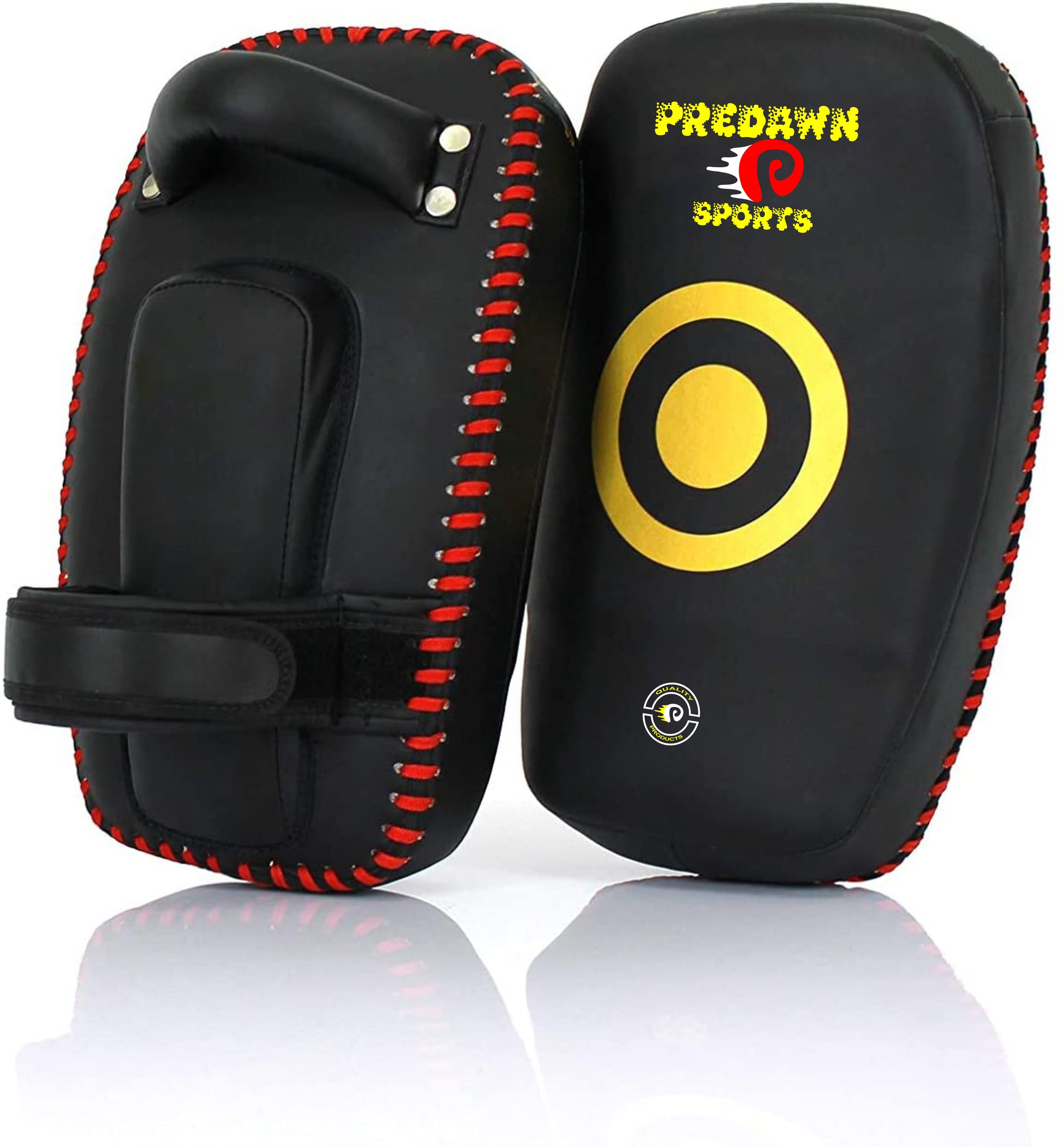 Best Kickboxing Thai Kick Pads MMA Training Kick Punch Strike Pads Maya Hide Leather Made Heavy Duty Muay Thai Kick Pads