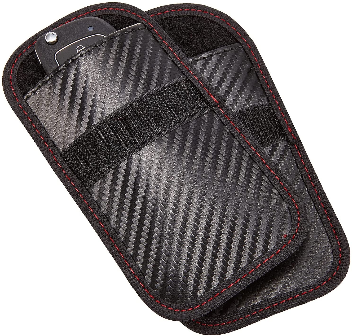 Custom logo Key Fob Protector Anti Theft Pouch Car RFID Signal Blocking Faraday Pouch Remote Entry Smart Key Fob Case