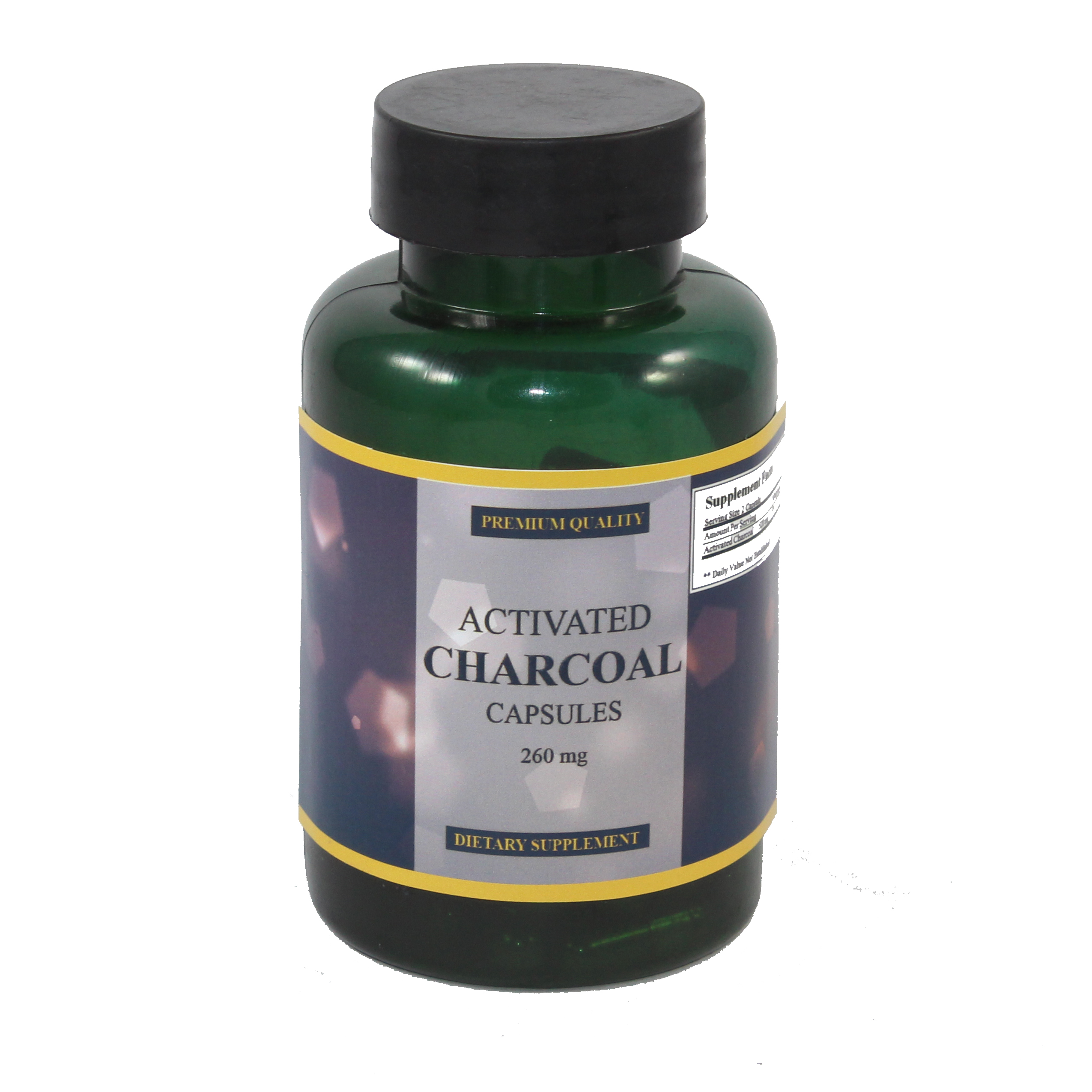 Activated charcoal capsule from coconut shell