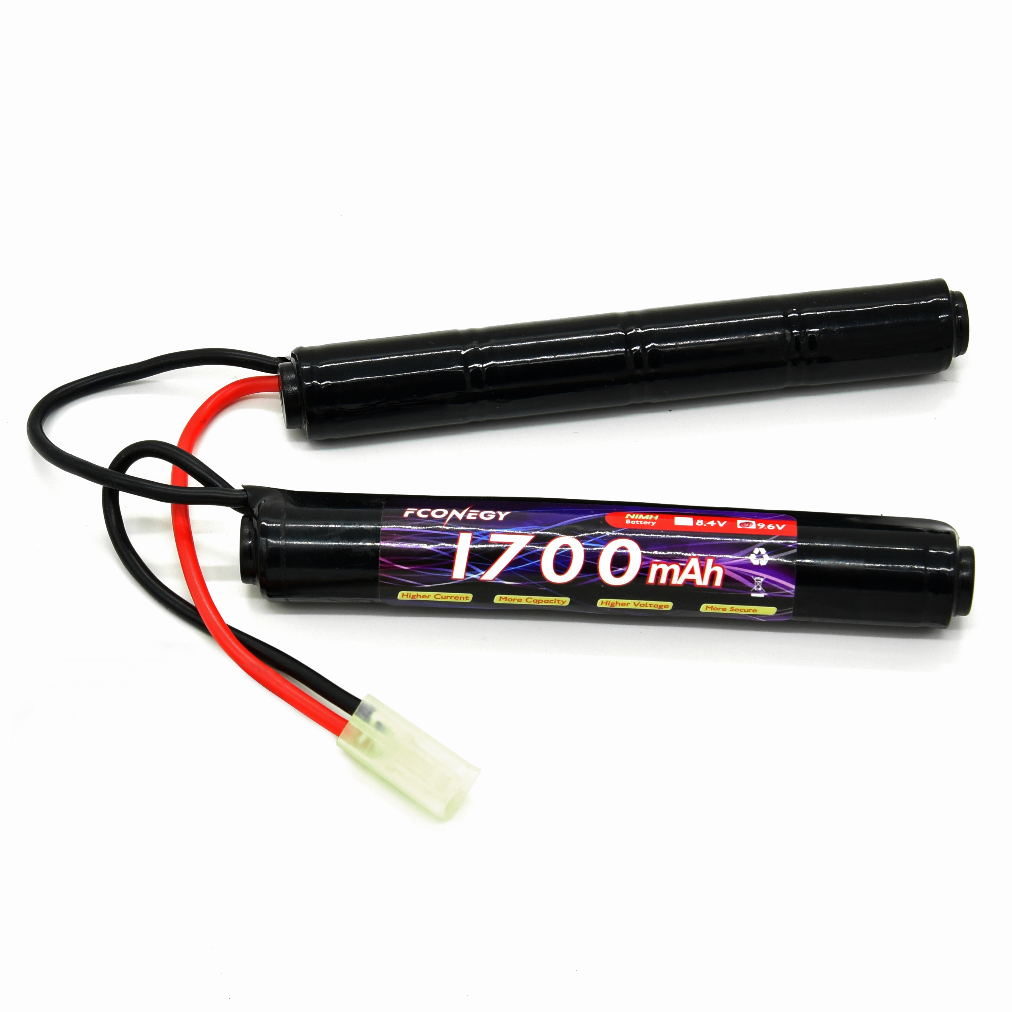 Аккумуляторная батарея Fconegy 2/3a1600 2/3a1700 9,6 в NiMH нунчак или бабочка с разъемом Mini Tamiya Deans для страйкбольных пистолетов