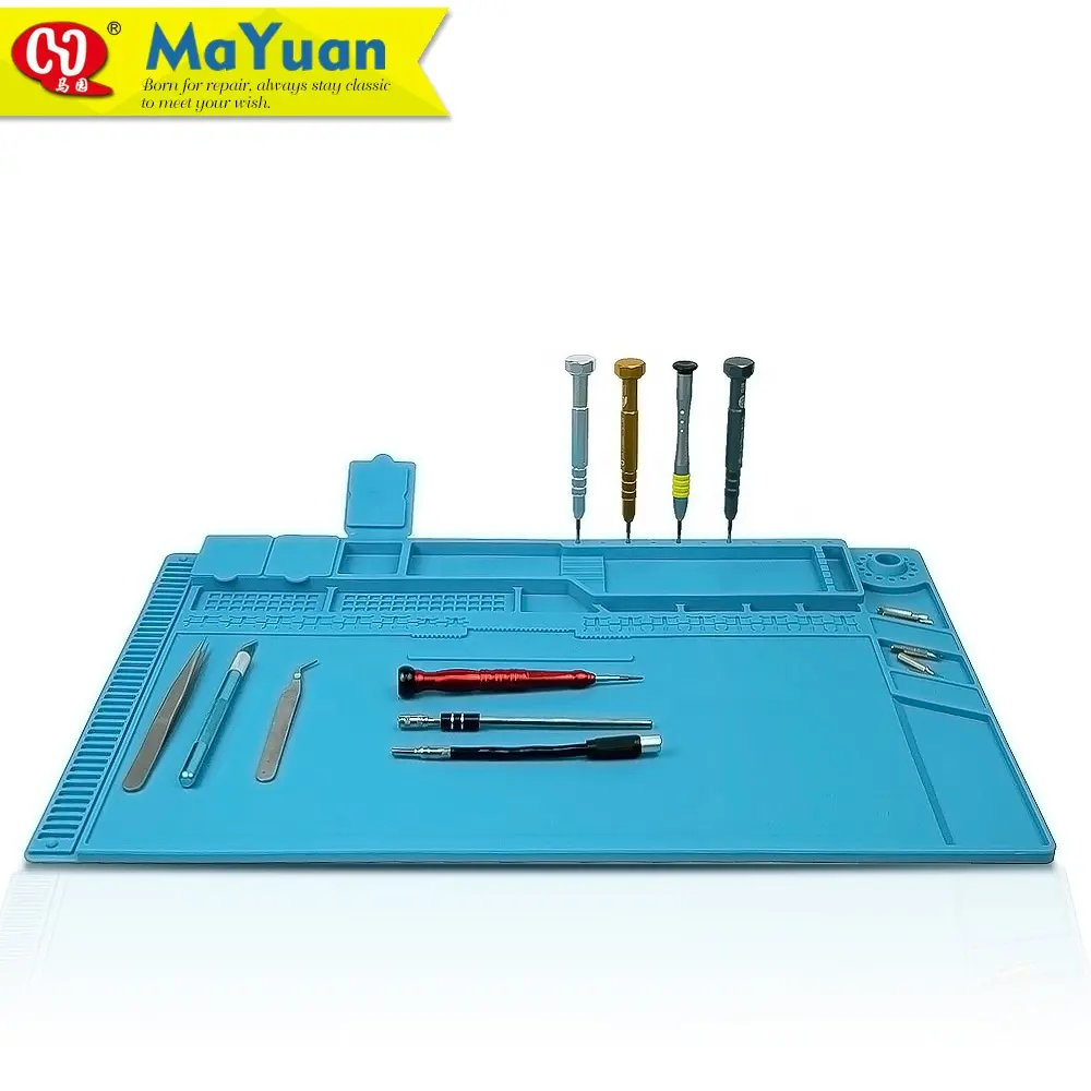 BGA Soldering Heat Resistance Silicone Magnetic Mat for Mobile Phone PCB Rework