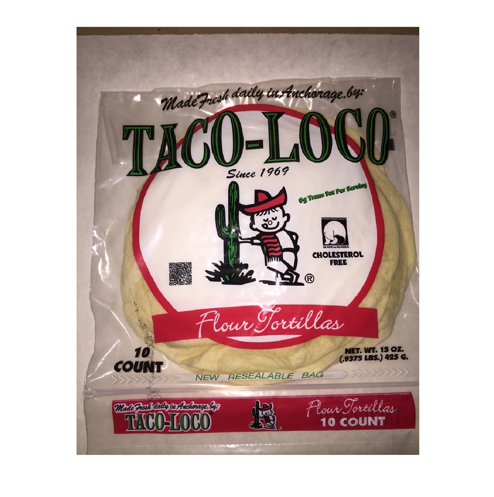 Most Popular Taco Loco Medium 8" Flour Tortillas Model Number 7820311122