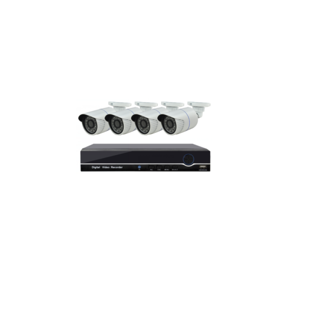 4CH 1080P  AHD KIT HK-AHD4104F + HK-AHD-GS220 * 4   передача аналогового сигнала 500  метров