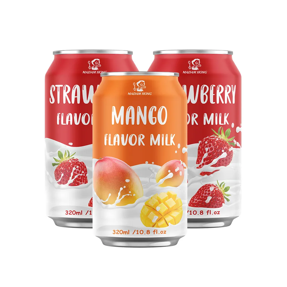 Taiwan non alcoholic instant canned Mango milk drink