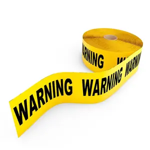 SS wire detectable underground warning tape