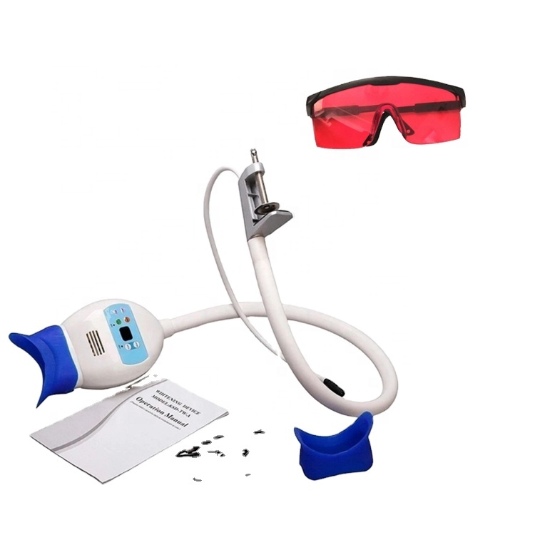 Genuine Dental LED Teeth Whitening Lamp Desktop Chair Tooth Cold Light Professional Machine With 2 pcs red glasses