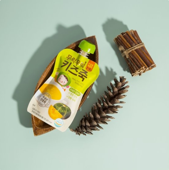 Premium Kids Porridge Korean Sweet Pumpkin which won the 2020 Excellent Food Awards in Seoul Korea 2 flavors of Korean rubber