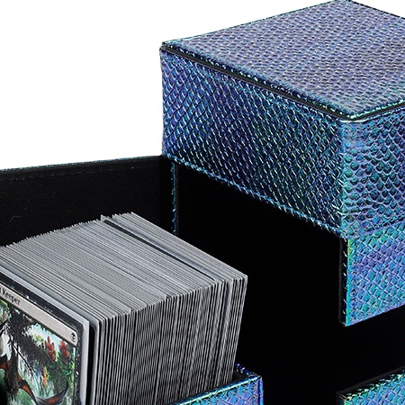 Изготовленный На Заказ M2 палуба box Дело держатель для MTG Покемон Yugioh игра карты из высококачественной искусственной кожи с сильным магнитом ценовой конкуренции