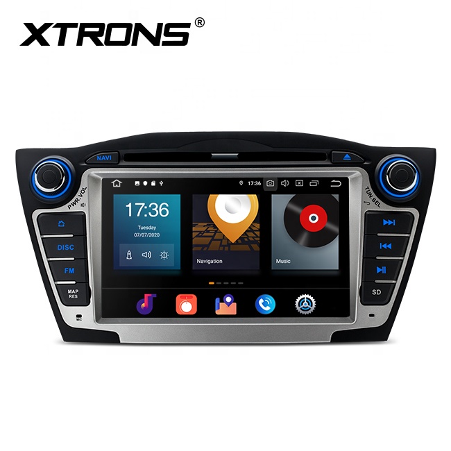 XTRONS 2 din android 10,0 Авторадио автомобильный gps навигационная система для Hyundai IX35 Tucson с dvd плеером