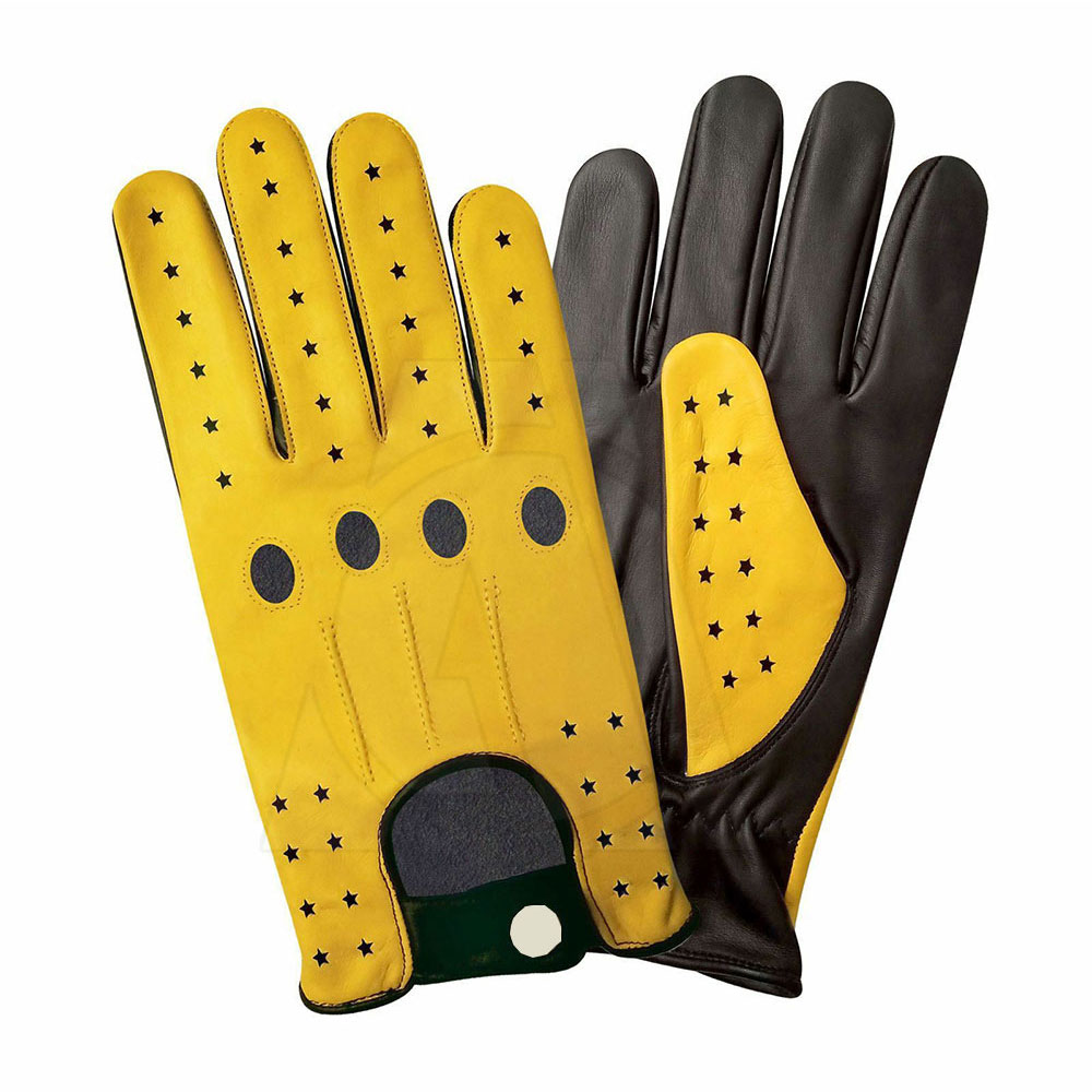 New Style Men Touchscreen Leather Car Driving Gloves