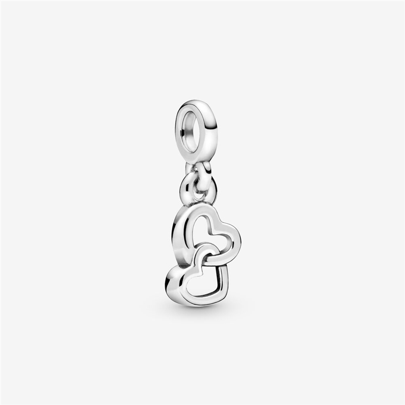 925 sterling silver heart charms pendant diy accessories for bracelet bangle necklace