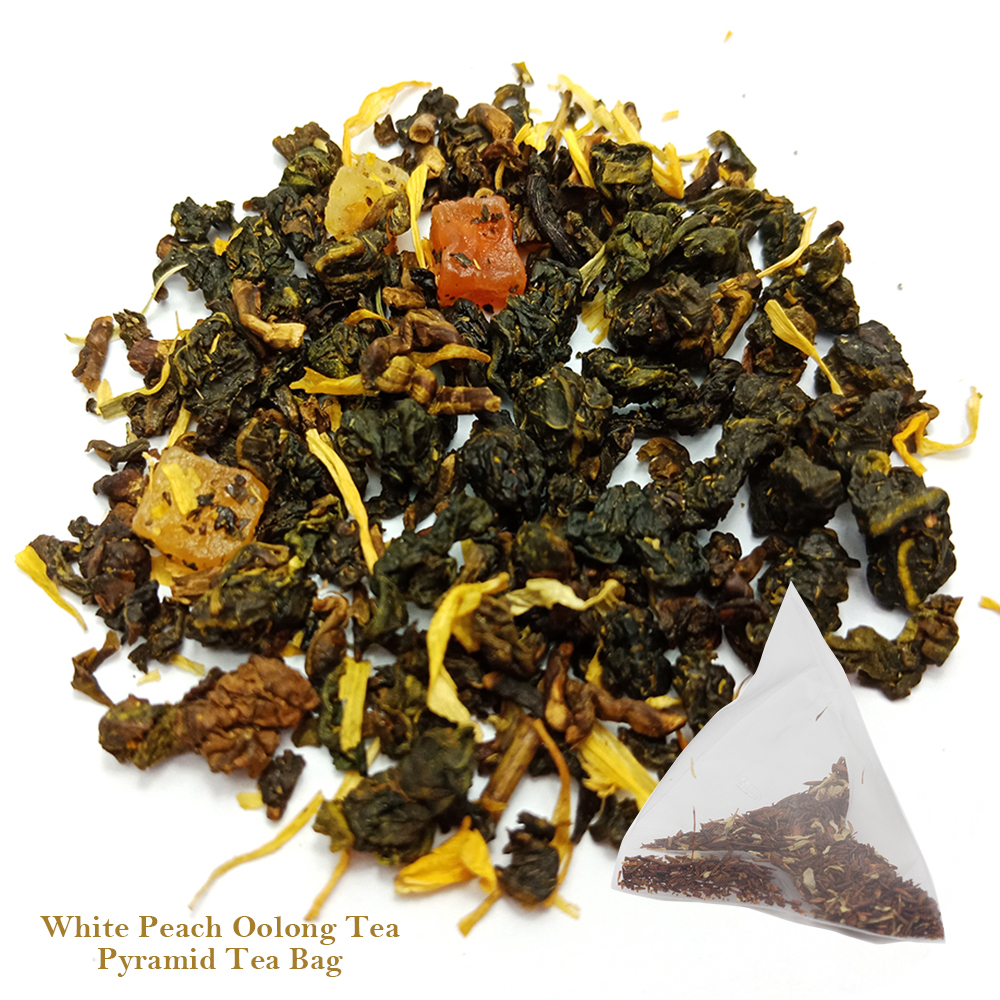 Пирамидный чайный пакетик, белый персиковый чай Oolong