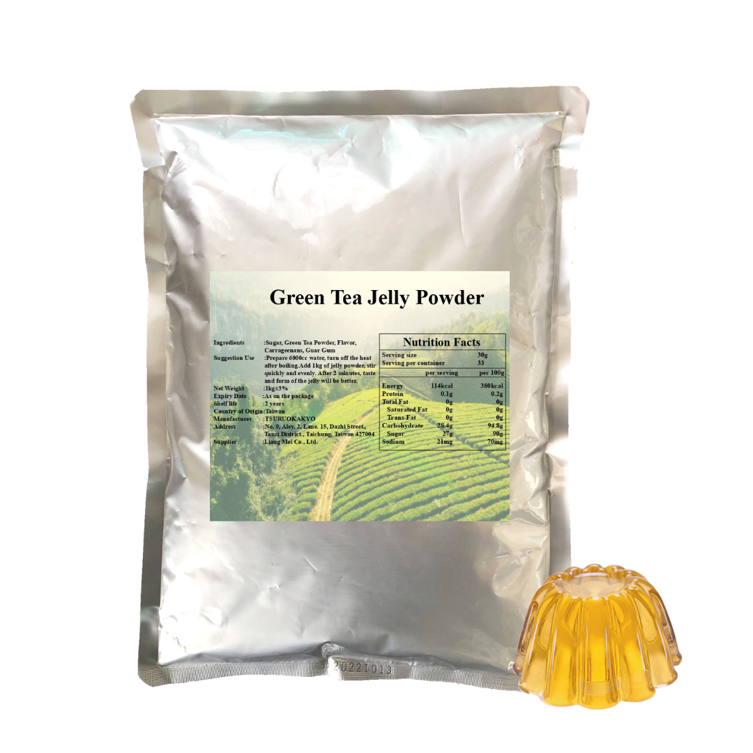 Ready To Ship LMC Taiwan Supplier Instant Powder Jasmine Green Tea Jelly Powder Pudding Powder