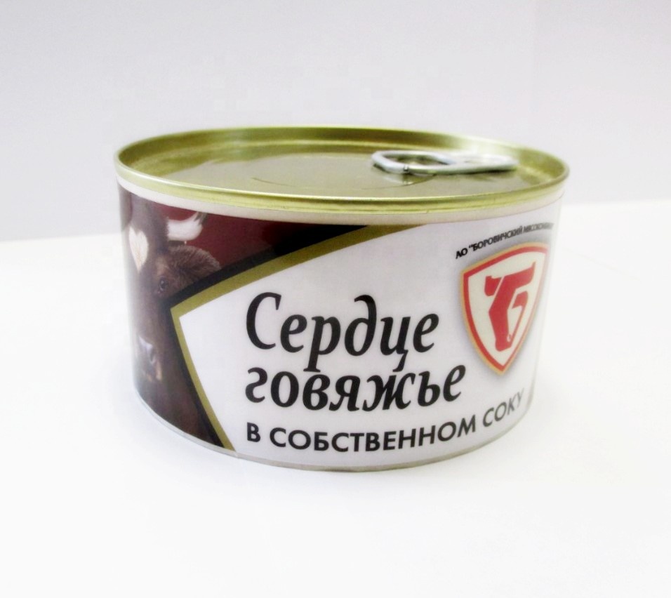 Русские консервированные сердца из говядины/консервированные сердца из говядины