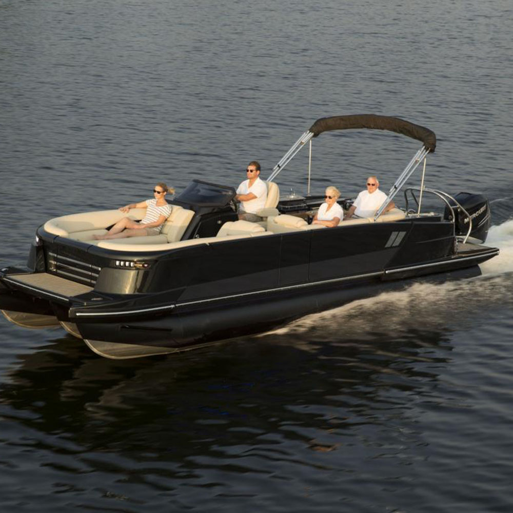 Роскошная алюминиевая понтонная лодка для рыбы и круиза с Bimini Kinlife 2022, Лидер продаж