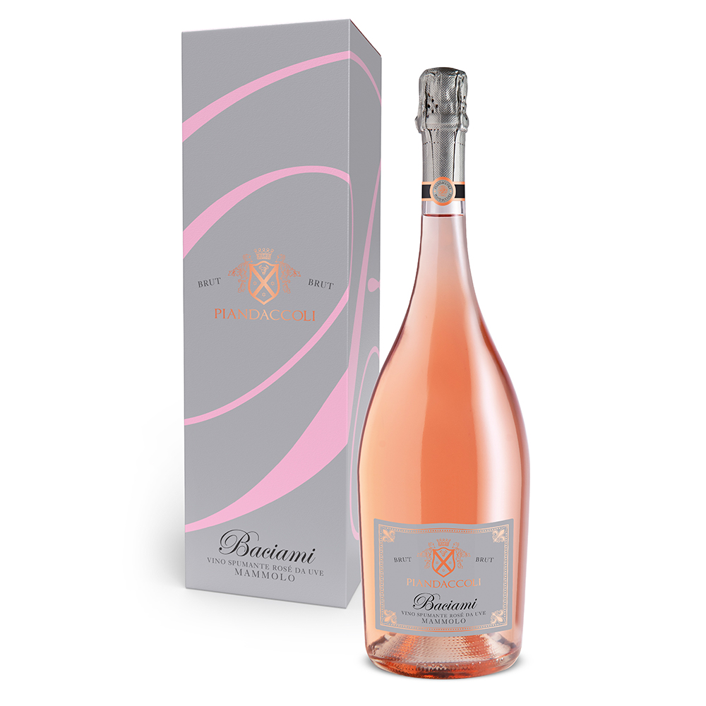 high quality sparkling wine BACIAMI Spumante Brut Rose tuscan grapes rare product magnum bottle