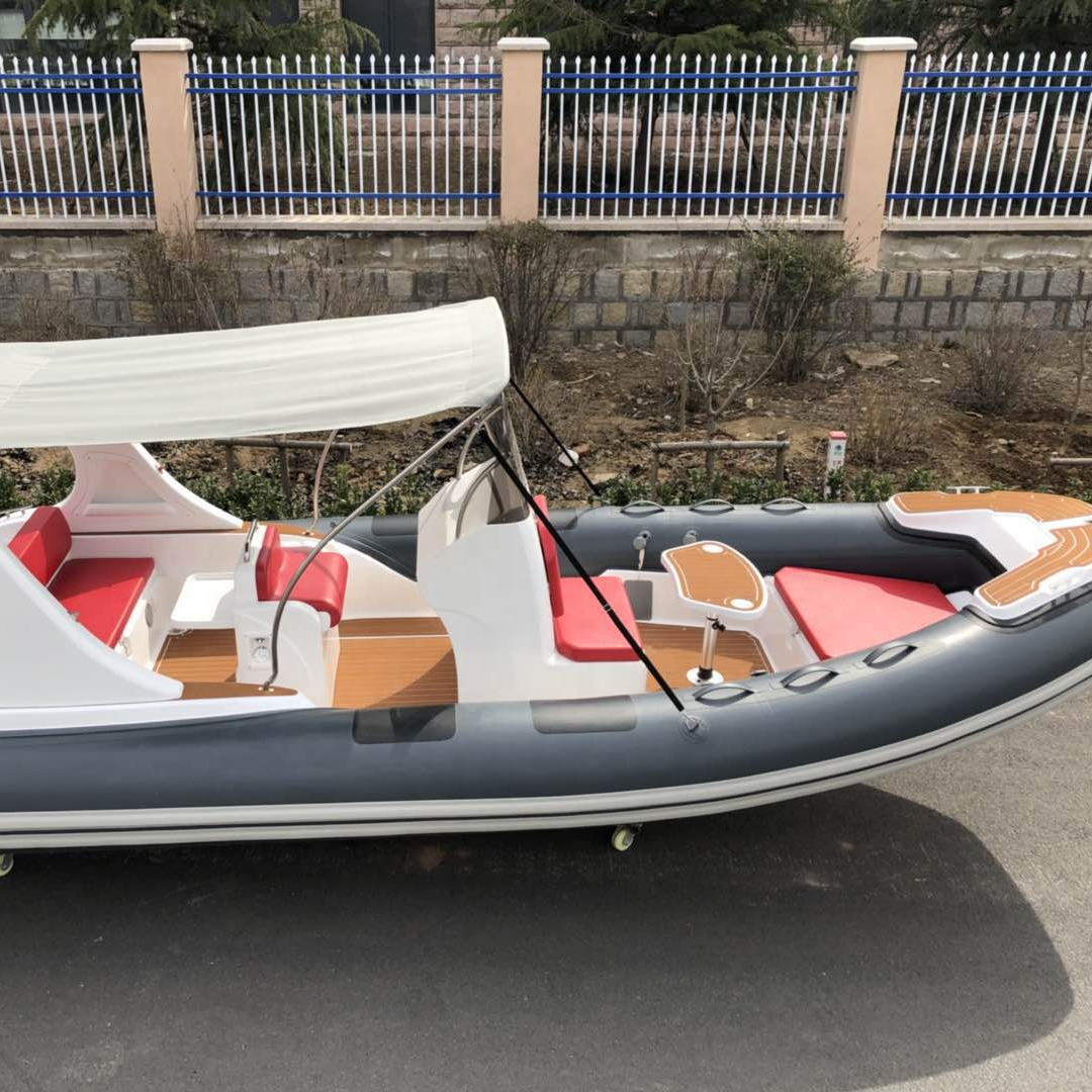 Liya around 6m fiberglass hull speed rib boats rigid inflatable boat for sale