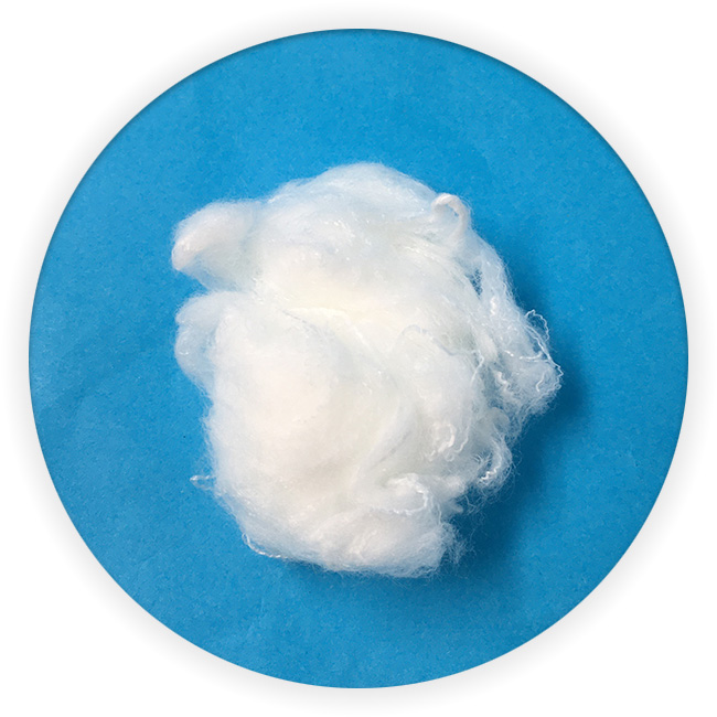 1.5D X 38mm Regenerated staple fiber Nylon6 White Color Polyamide staple fiber