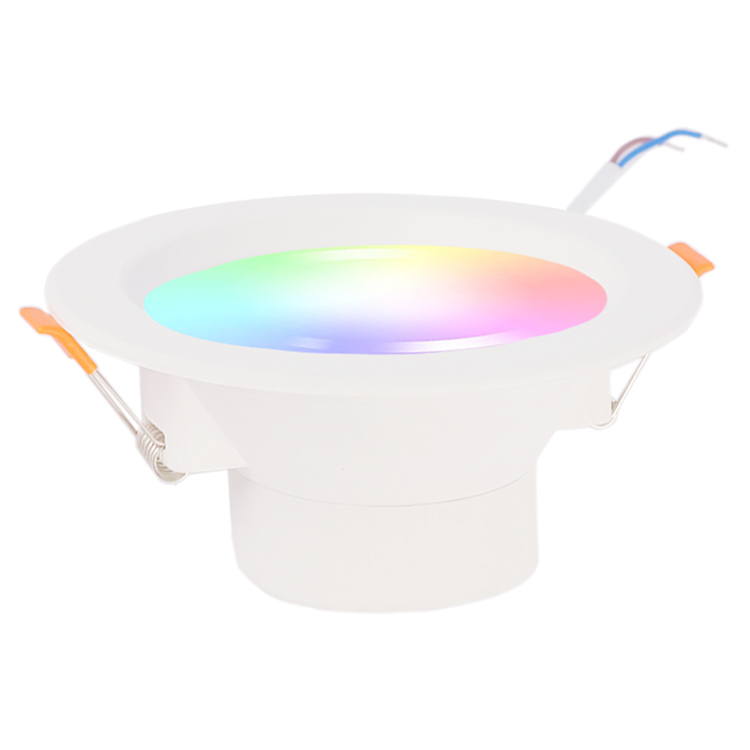 RGBCW Music Sync Dimmable light 2700K-6500K Voice Control by Alexa Echo Work with Tuya app Smart LED Downlight