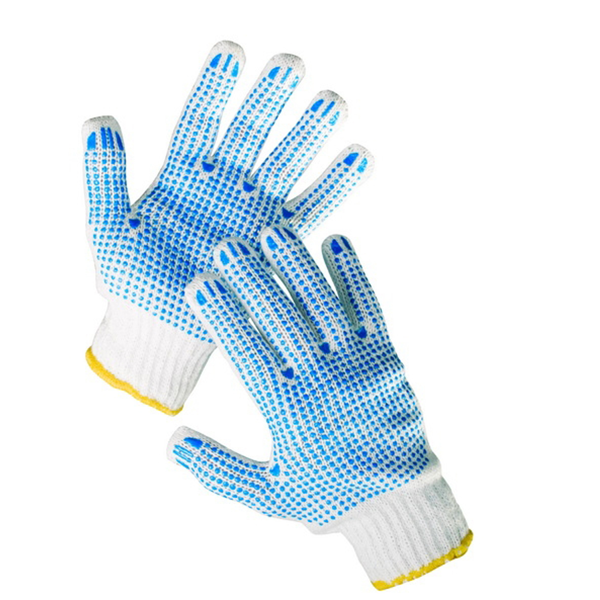 Whole Sale New Design Knitted Cotton Coating Safety Gloves Wholesale Good Quality Cotton Gloves