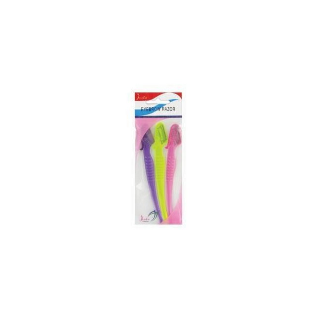 Eyebrow Razor Mini Straight,Pack of 3